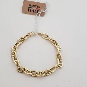 Made in Italy 925 Sterling Silver Chain Link Bracelet